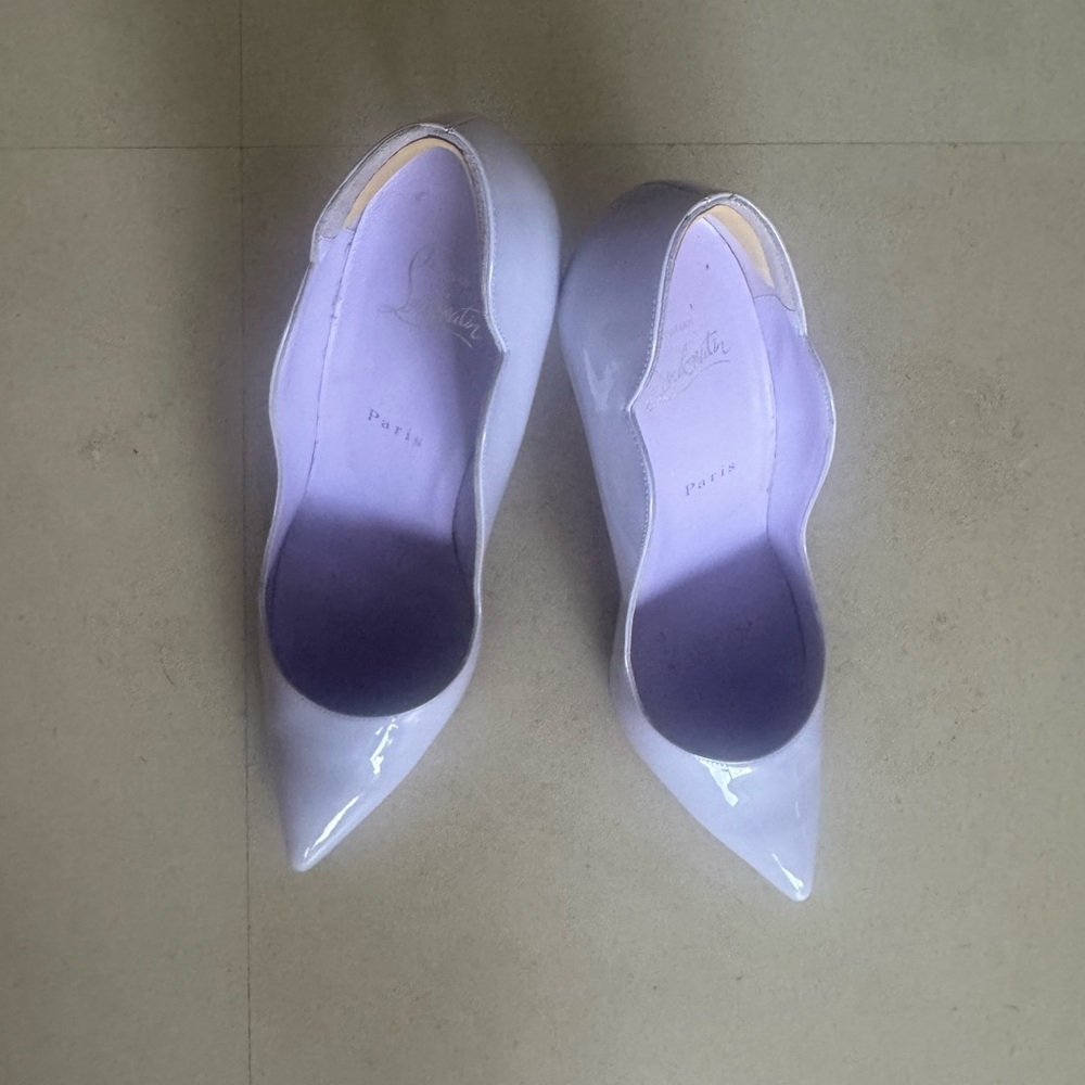 Christian Louboutin Women's Lavender Patent Heels